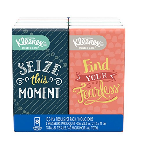kleenex 8 pack DIY Comfort Kit for Cancer Patients